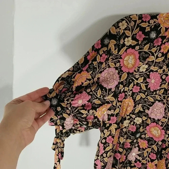 {Cynthia Rowley} Floral Print Blouse Size Small - Picture 5 of 11